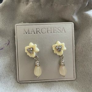 Floral earrings by Marchesa